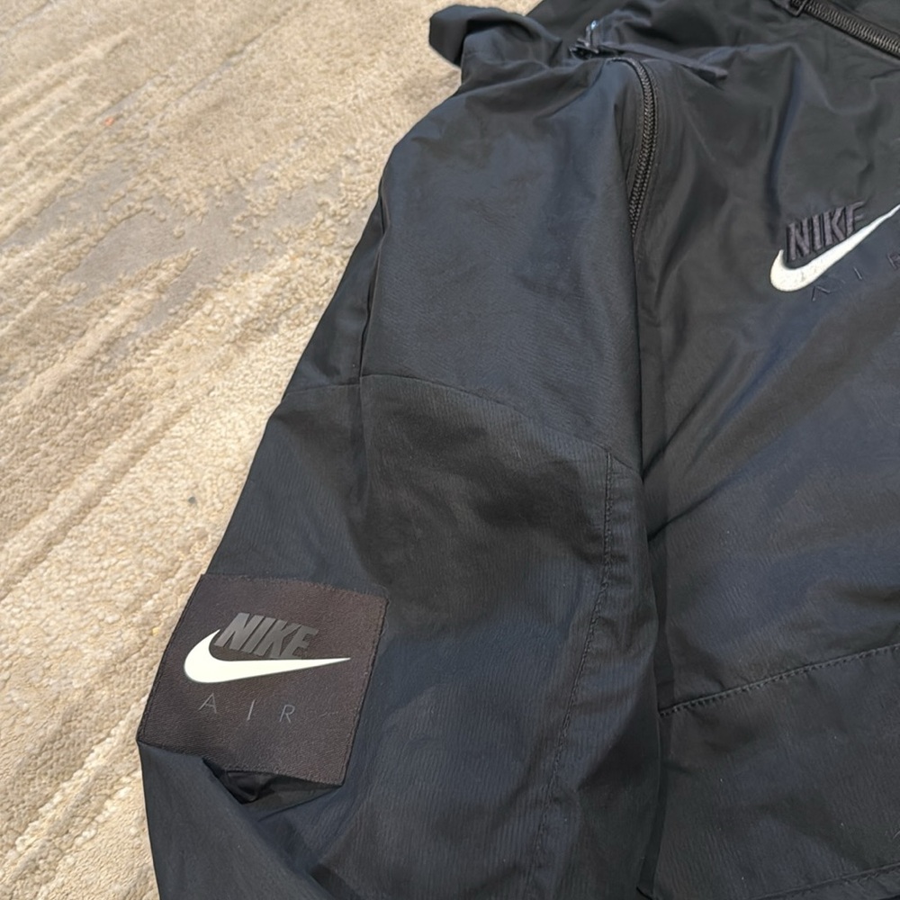 Black NIKE Air Men’s Jacket half zip center swoosh in GUC SIZE S - Picture 5 of 10